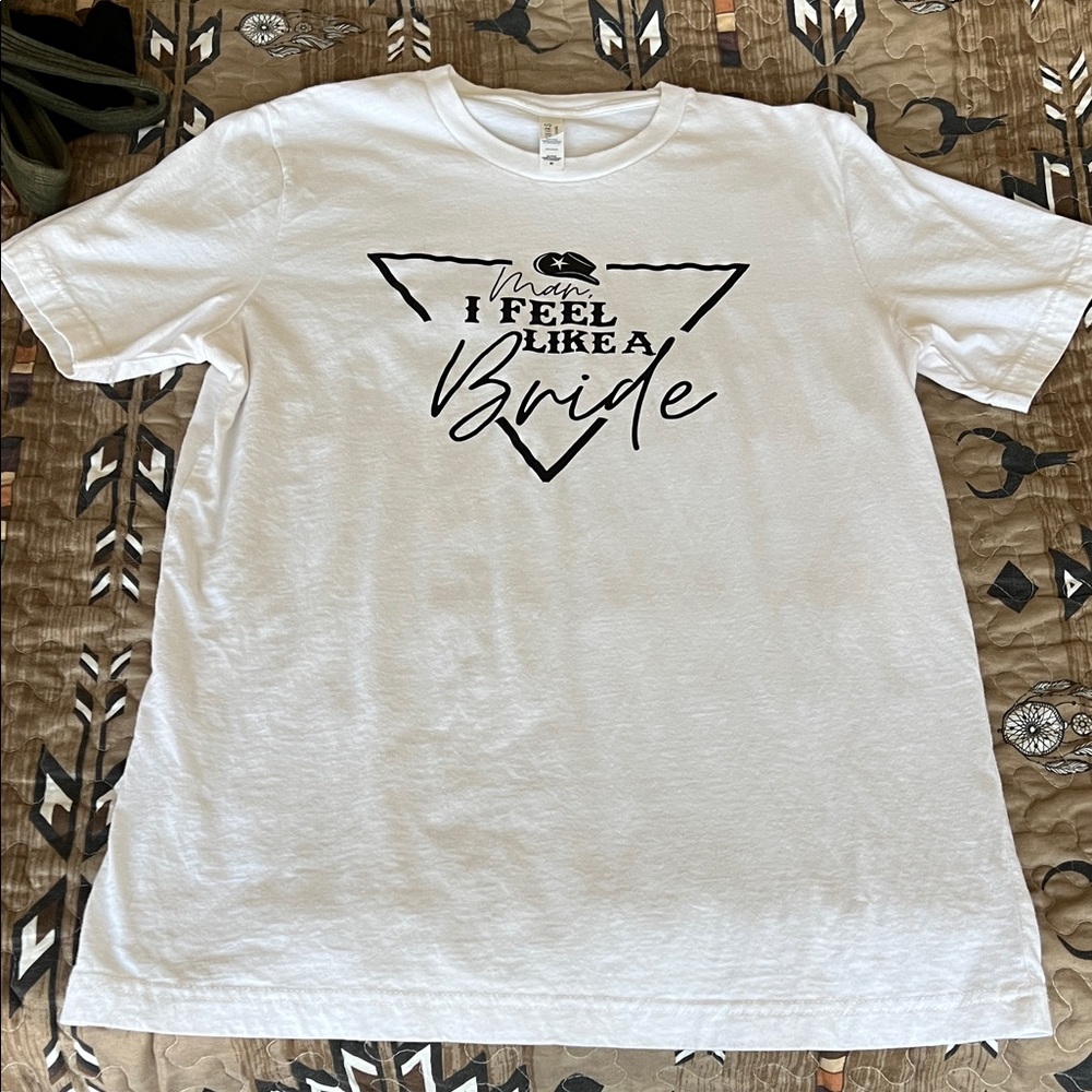 White Graphic bride t-shirt